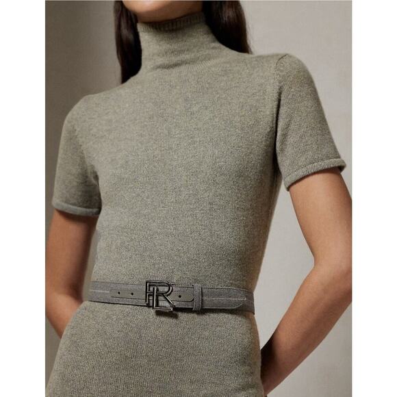 Ralph Lauren Collection Purple Label Cashmere Day Sweater Midi Dress Turtleneck - Picture 4 of 9
